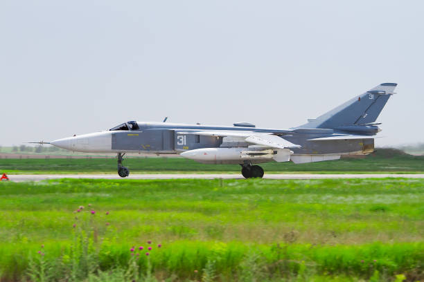istock Military aircraft takes off 1223506862