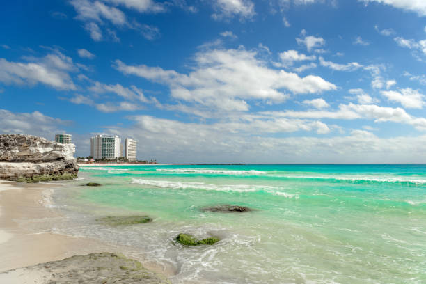 istock CANCUN, MEXICO NORTH AMERICA. Morning on the beach 1223506944