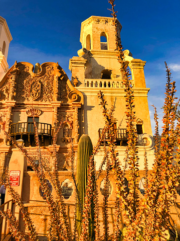 Mission San Xavier Del Bac in Tucson, Arizona, USA - image