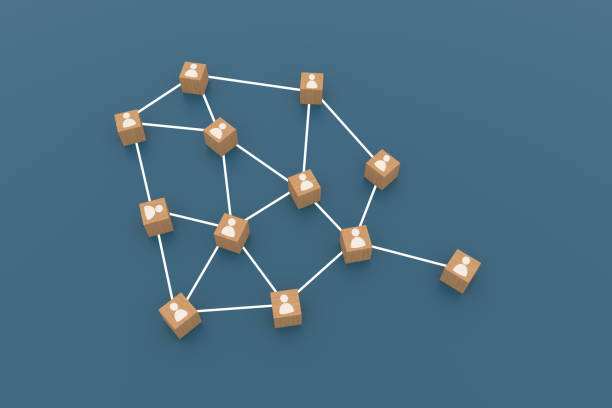 istock A  3D Render Illustration  of a Teamwork, network and community concept with  Wooden blocks  and management concept. 1223512856