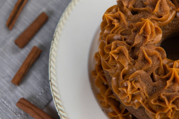 istock churros cake with dulce de leche and cinnamon. Brazilian dessert 1223522422