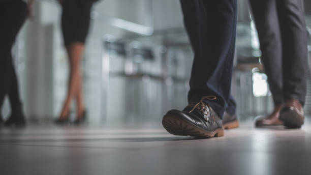 istock close up. group of employees leaving the workplace 1223522472