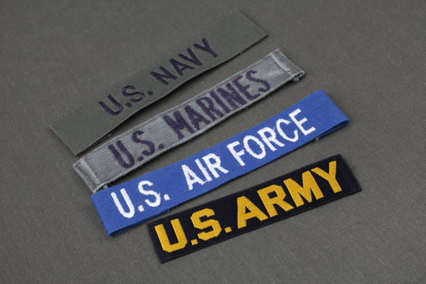 istock USA veteran concept on olive green uniform 1223523813