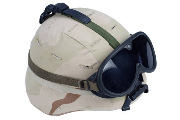 istock US army kevlar helmet with goggles 1223524688