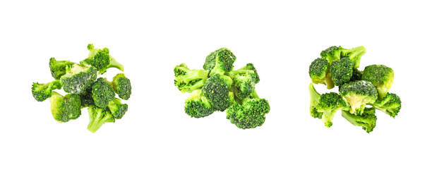 istock Fresh green brocolli isolation on the white background 1223536181