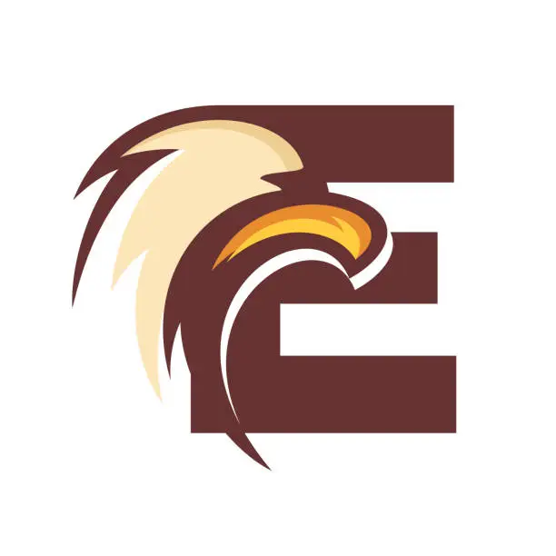 Vector illustration of Initial Eagle