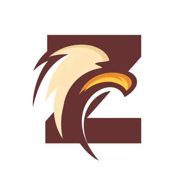 Vector illustration of Initial Eagle