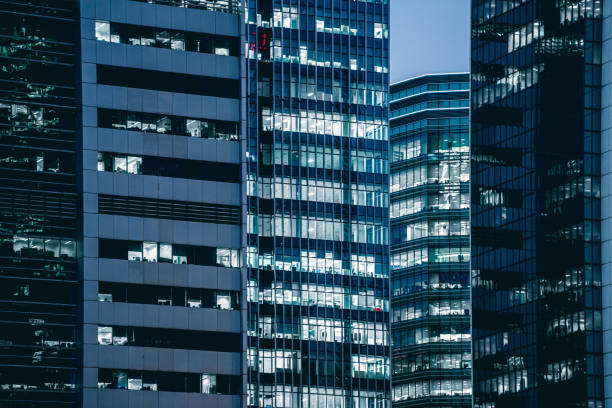 istock Low angle view of skyscraper,hongkong 1223542228