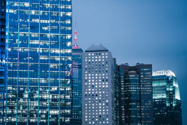 istock Low angle view of skyscraper,hongkong 1223542270