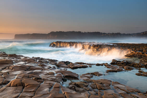 istock Coastal Sunrise Seascape from Rock Platform 1223544184