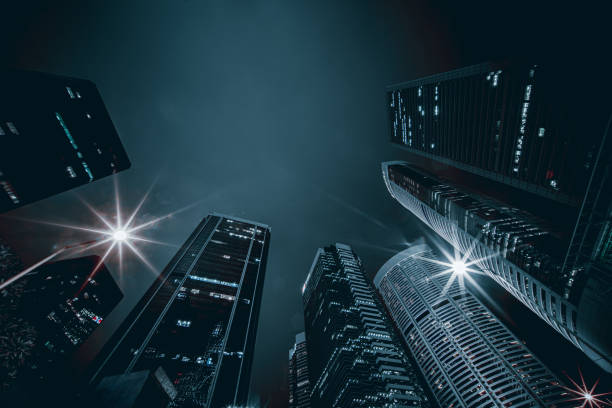 istock Low angle view of skyscraper,hongkong 1223545715