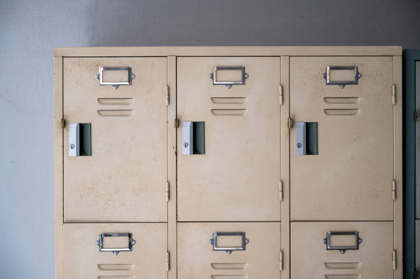 istock Close-up cabinet for storing old style office documents 1223546547