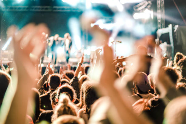 istock cheering crowd at rock concert 1223548159
