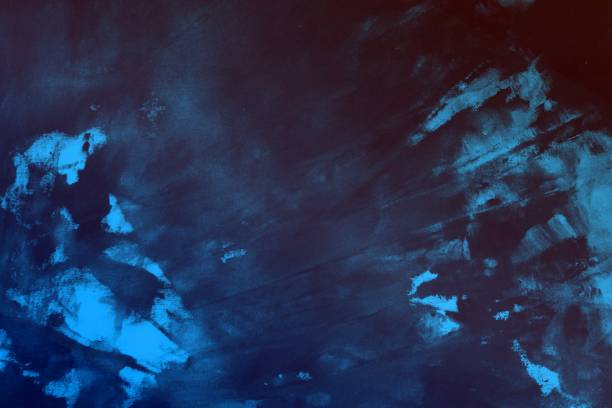 istock creative aged light blue randomly painted canvas, fabric with color paint spots and blots texture for background use. 1223561119