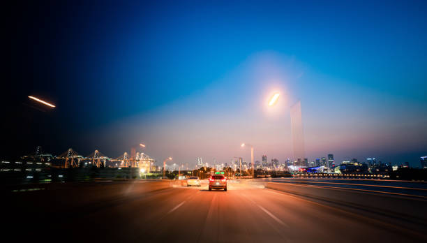 istock Miami Beach highway with no traffic 1223562109