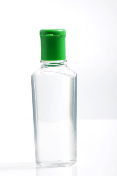 istock Hand sanitized gel on a clear bottle 1223562284