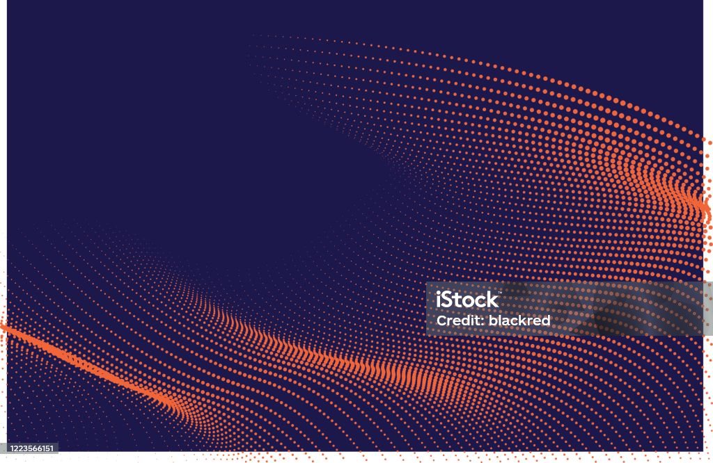 Wave Technology Pattern Abstract Wave Pattern Technology Background Stock Illustration ...