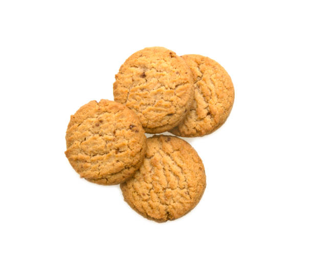 istock cookies isolated on white background. Sweet biscuits 1223580492
