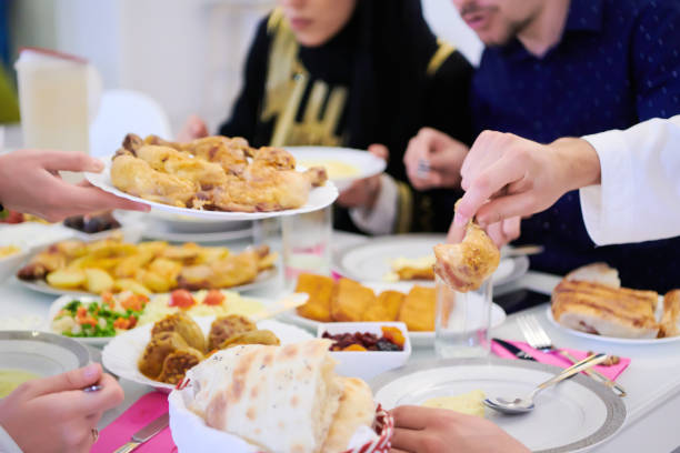 istock muslim family having a Ramadan feast 1223581499