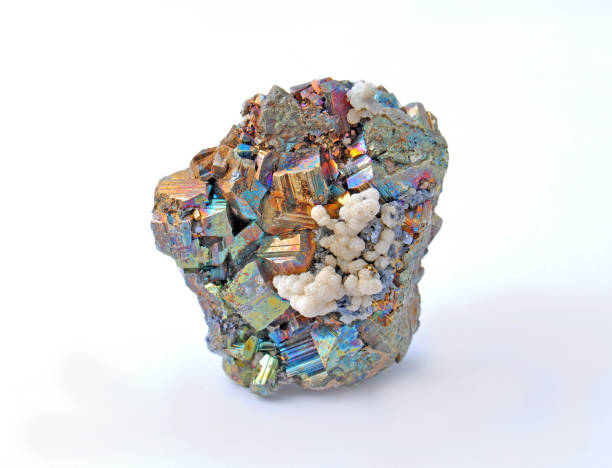 istock Pyrite and chalcopyrite, beautiful single 1223582921