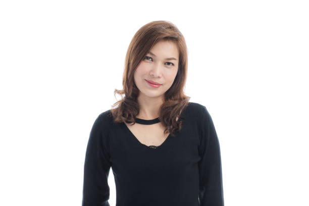 istock Lady in black dress 1223584971
