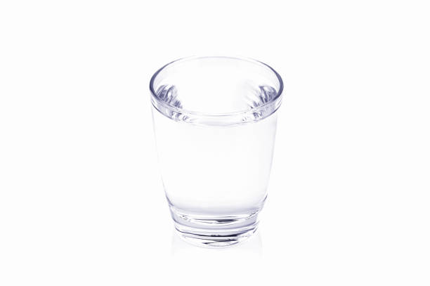 istock Glass of water isolated on white background 1223585768
