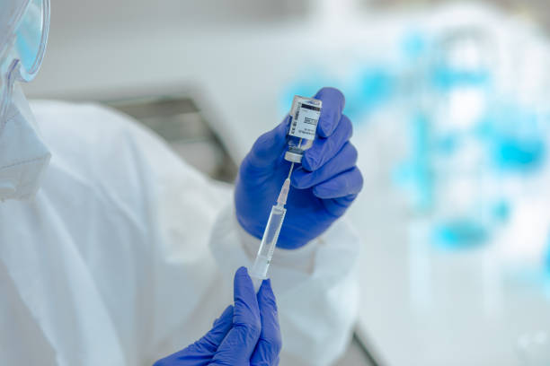 istock Vaccine and syringe injection. 1223586995