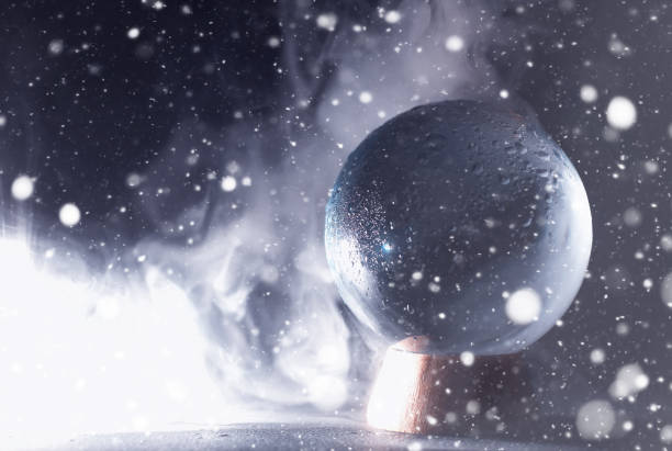 istock Crystal ball to predict the fate. Guessing for the future. 1223587647