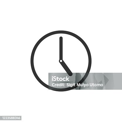 istock Clock Icon Logo Template Illustration Design. Vector EPS 10. 1223588346