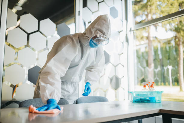 istock Sanitation of a corporate office 1223591994