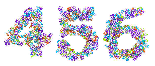 istock Sweet candy font 4 5 6  numerals 122359593