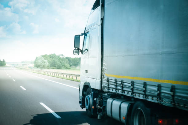 istock Truck on a highway 1223600285