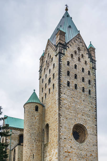 Paderborn Cathedral,  Germany Catholic Paderborn Cathedral  is mainly of the 13th century. The western tower of the 12th century is 93 m high paderborn photos stock pictures, royalty-free photos & images