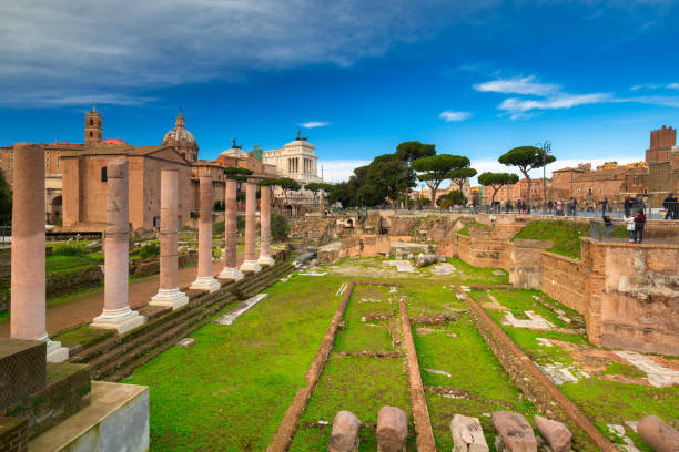 istock Architecture of the Roman Forum in Rome 1223606885