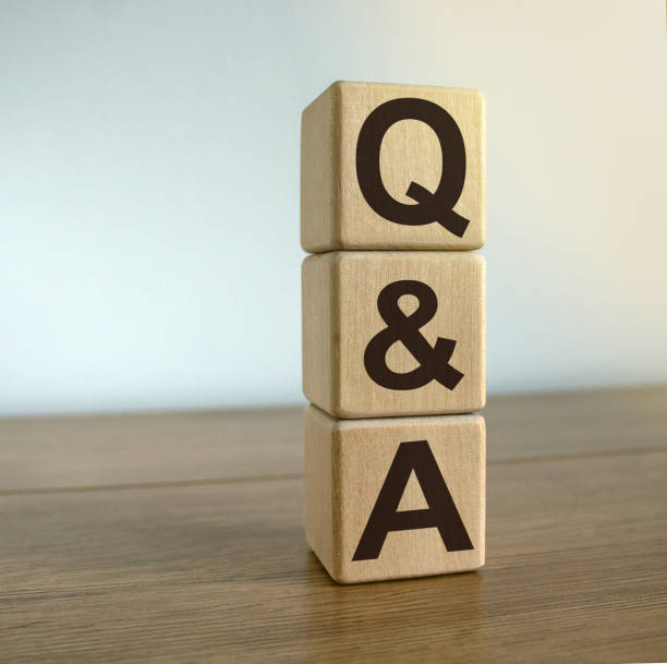 istock Concept word 'q and a' on cubes on a beautiful wooden table. 1223611432