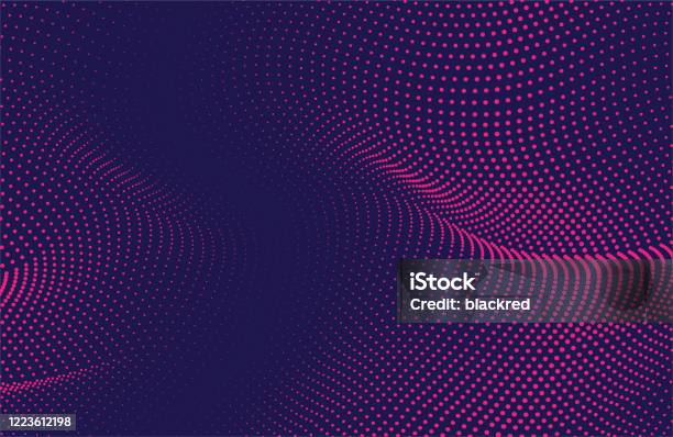 Wave Technology Pattern Abstract Wave Pattern Technology Background Stock Illustration ...