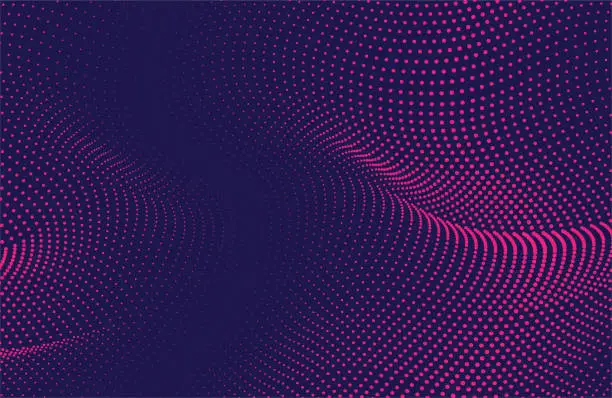 Vector illustration of Abstract Wave Pattern Technology Background