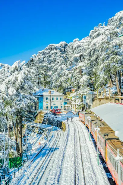 The Kalka to Shimla railway is a 2 ft 6 in (762 mm) narrow-gauge railway in North India which traverses a mostly-mountainous route from Kalka to Shimla.
