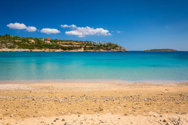 istock Beautiful beach at Marathi bay on Crete 1223614515