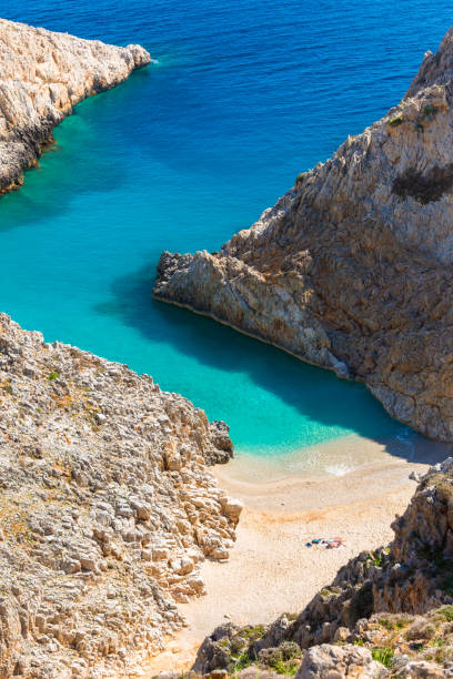 istock Beautiful Seitan limania beach on Crete 1223615561