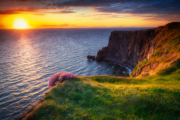 istock Amazing Cliffs of Moher at sunset in Ireland 1223625153