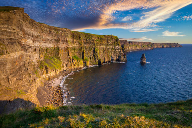 istock Amazing Cliffs of Moher at sunset in Ireland 1223625155