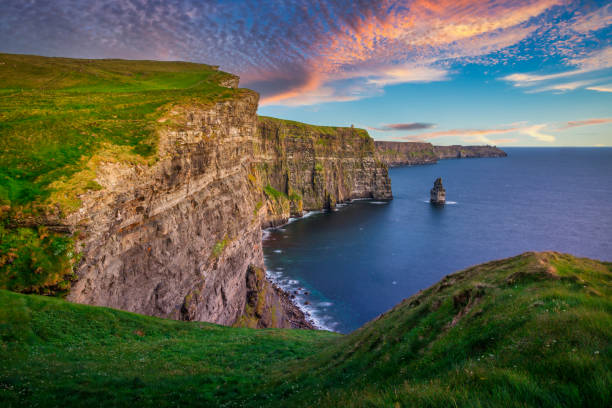 istock Amazing Cliffs of Moher at sunset in Ireland 1223625158