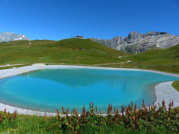 istock Water tank above Courchevel, Savoie 1223632363