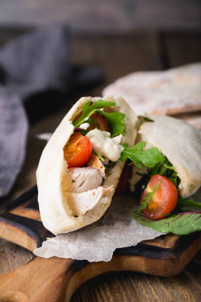istock Gyros with chicken and vegetables 1223634932