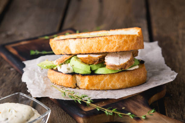 istock Sandwich with Chicken and Avocado 1223637048