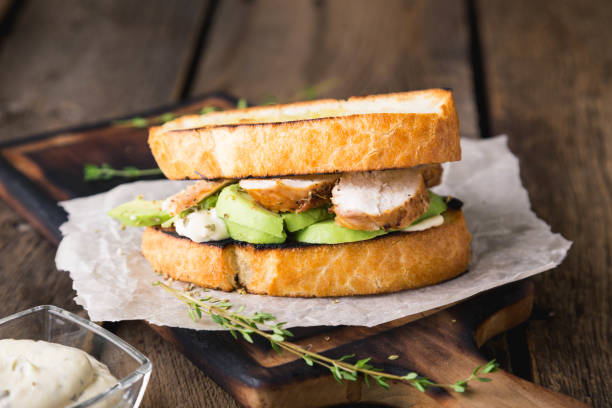 istock Sandwich with Chicken and Avocado 1223637136