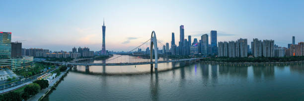 istock Guangzhou skyline in the evening 1223638266