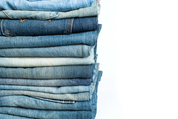 istock Blue denim jeans texture banner with copy space for text design background. Canvas denim fashion texture 1223650481