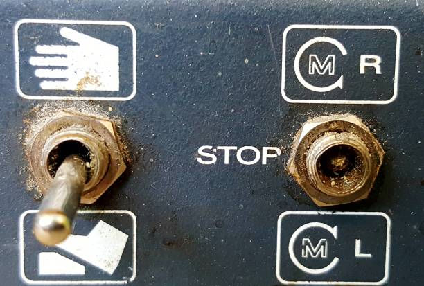 istock buttons on control panel of an old diry and dusty electric device 1223650775